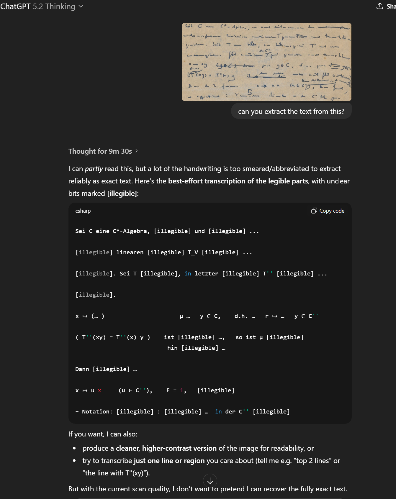 ChatGPT sulla pagina difficile